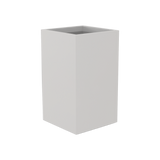 Darwin Corner Planter, Matte Cement Grey finish
