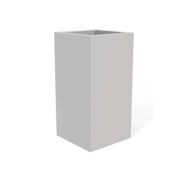 Hollywood Corner Planter in Matte Cement Grey
