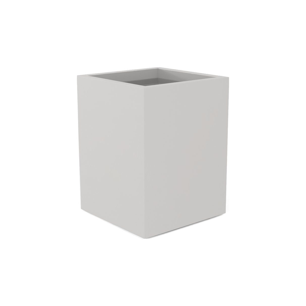 Brisbane Corner Planter, Matte Cement Grey finish