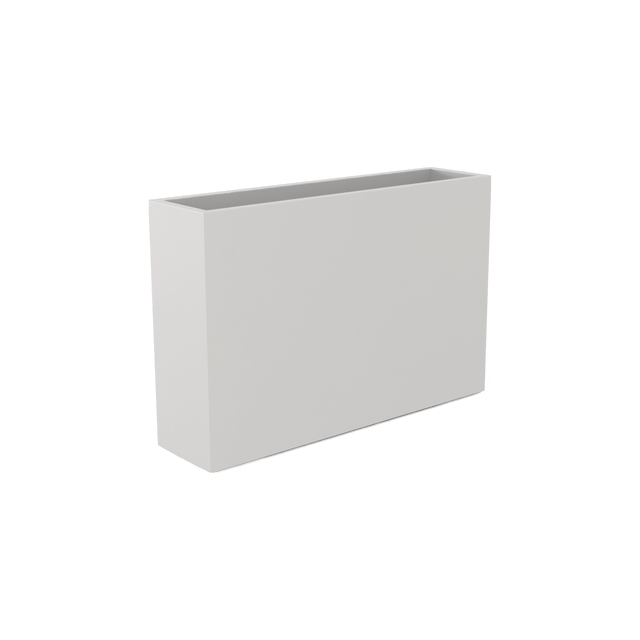 Delray Rectangular Planter in Matte Cement Grey