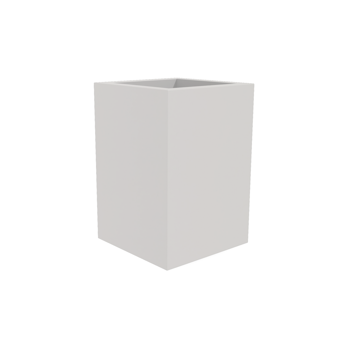 Miami Corner Planter, Matte Cement Grey finish