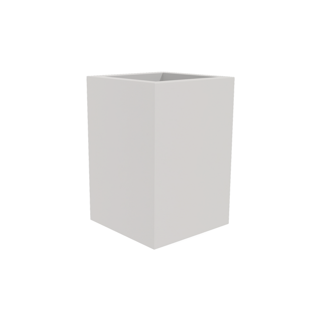 Miami Corner Planter in Matte Cement Grey
