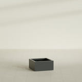 Antwerp corner fiberglass planter in Matte Charcoal