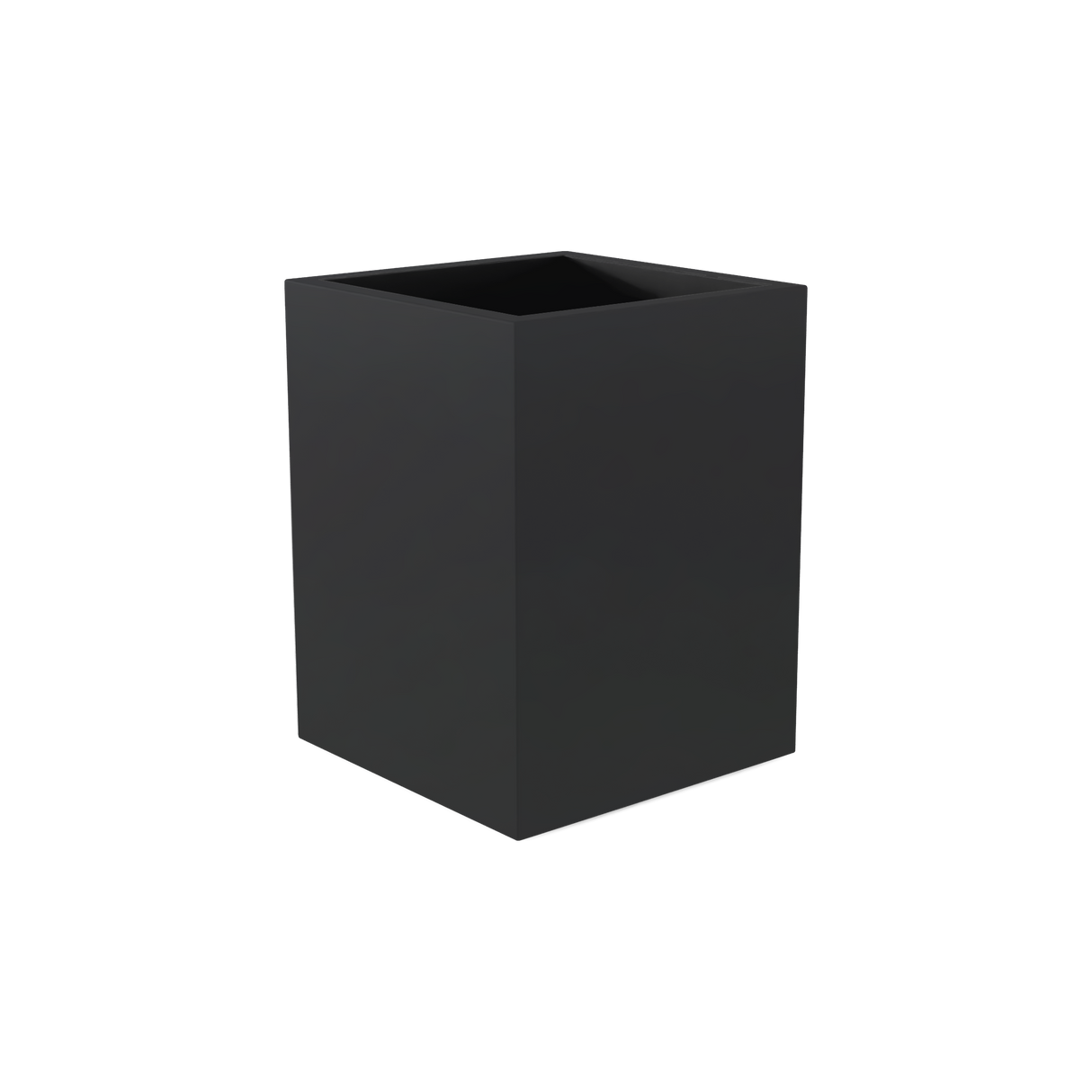 Brisbane Rectangular Planter, Matte Charcoal finish