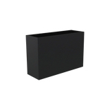 Perth Rectangular Planter, Matte Charcoal finish