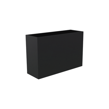Perth Rectangular Planter, Matte Charcoal finish