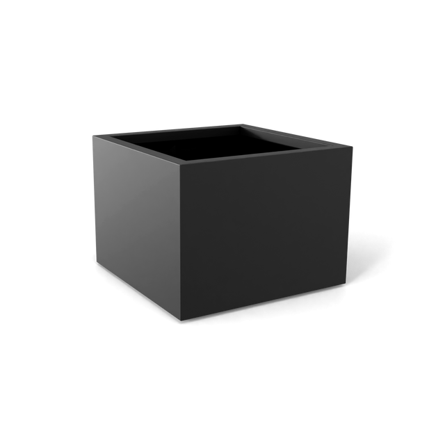 Torino Corner Planter in Matte Charcoal