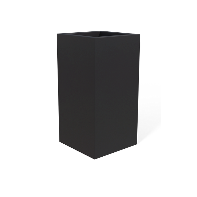 Hollywood Corner Planter in Matte Charcoal