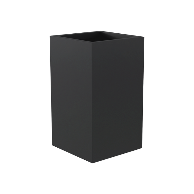 Darwin Corner Planter in Matte Charcoal