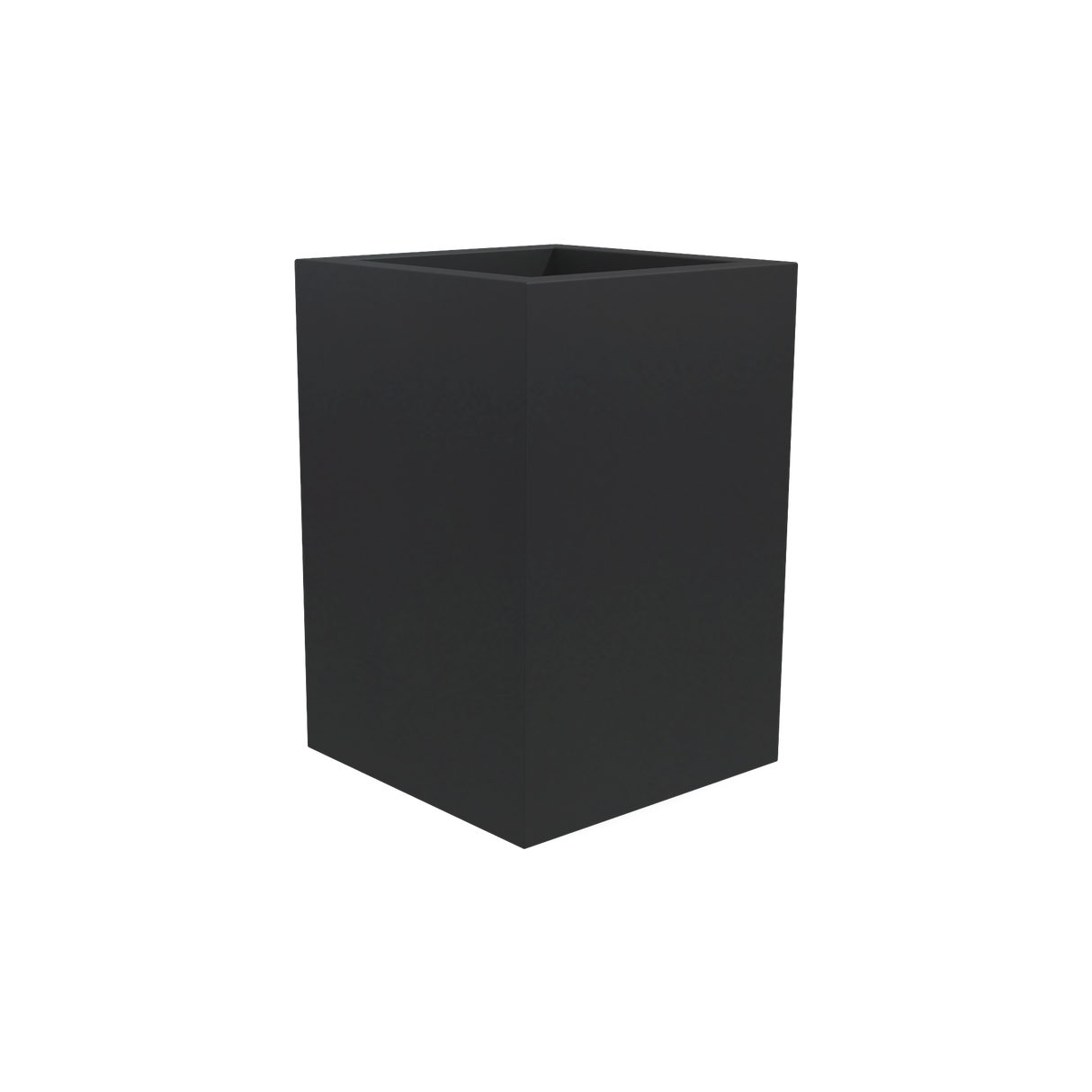 Miami Corner Planter, Matte Charcoal finish