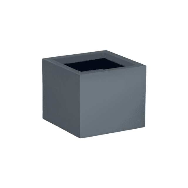 Antwerp corner fiberglass planter in Matte Charcoal