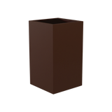 Darwin Corner Planter, Matte Dark Brown finish