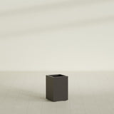 Tolga corner fiberglass planter in Matte Dark Brown