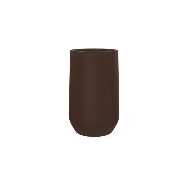 Hayden Urn Planter in Matte Dark Brown