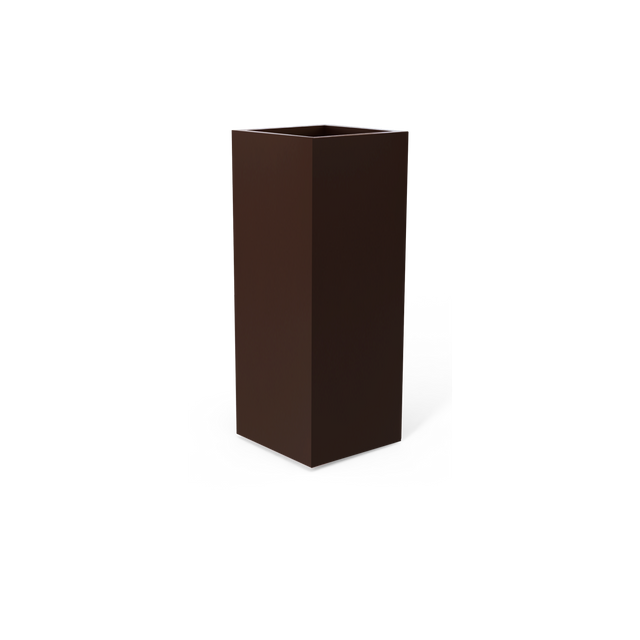 Perth Corner Planter in Matte Dark Brown