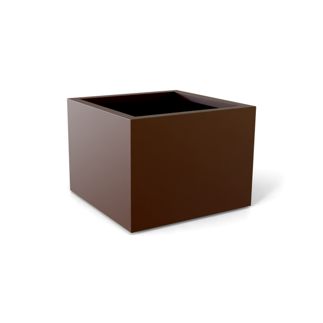 Torino Corner Planter in Matte Dark Brown