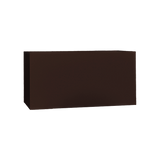 Camoux narrow rectangular fiberglass planter in Matte Dark Brown