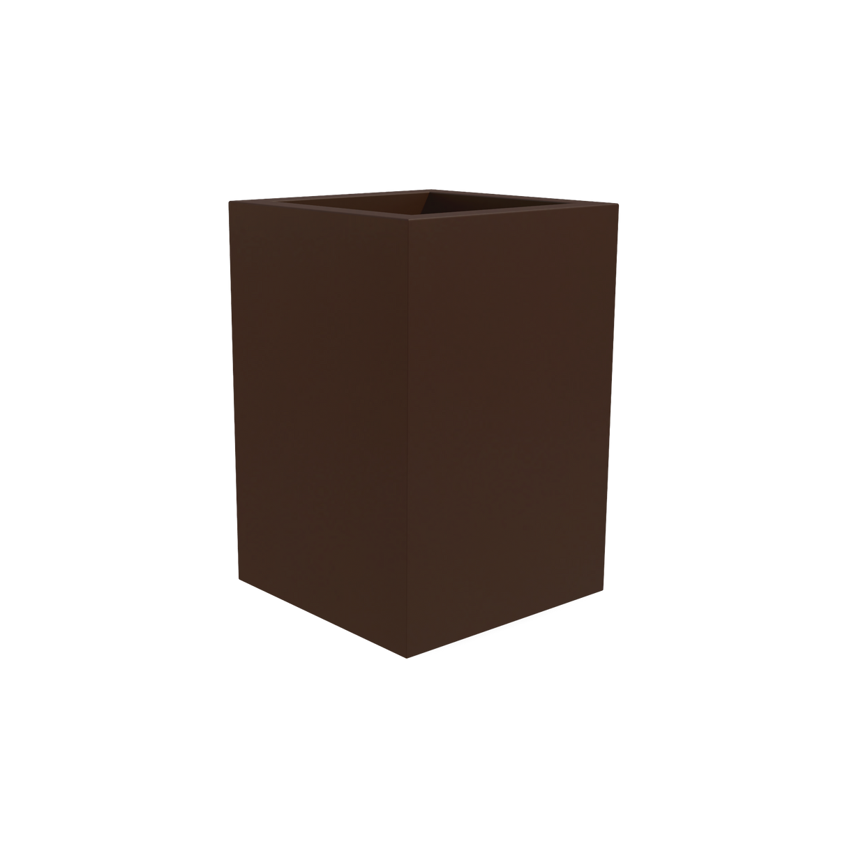 Miami Corner Planter, Matte Dark Brown finish