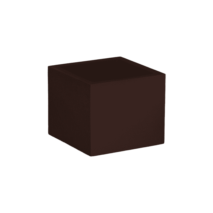 Antwerp corner fiberglass planter in Matte Dark Brown