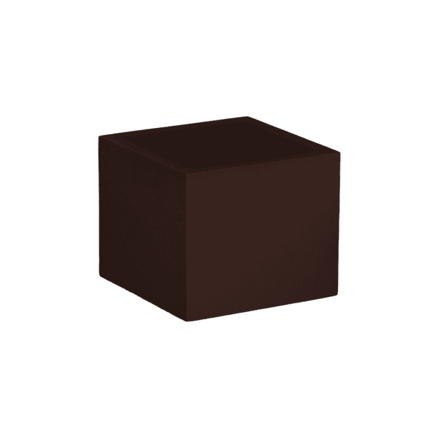Antwerp corner fiberglass planter in Matte Dark Brown