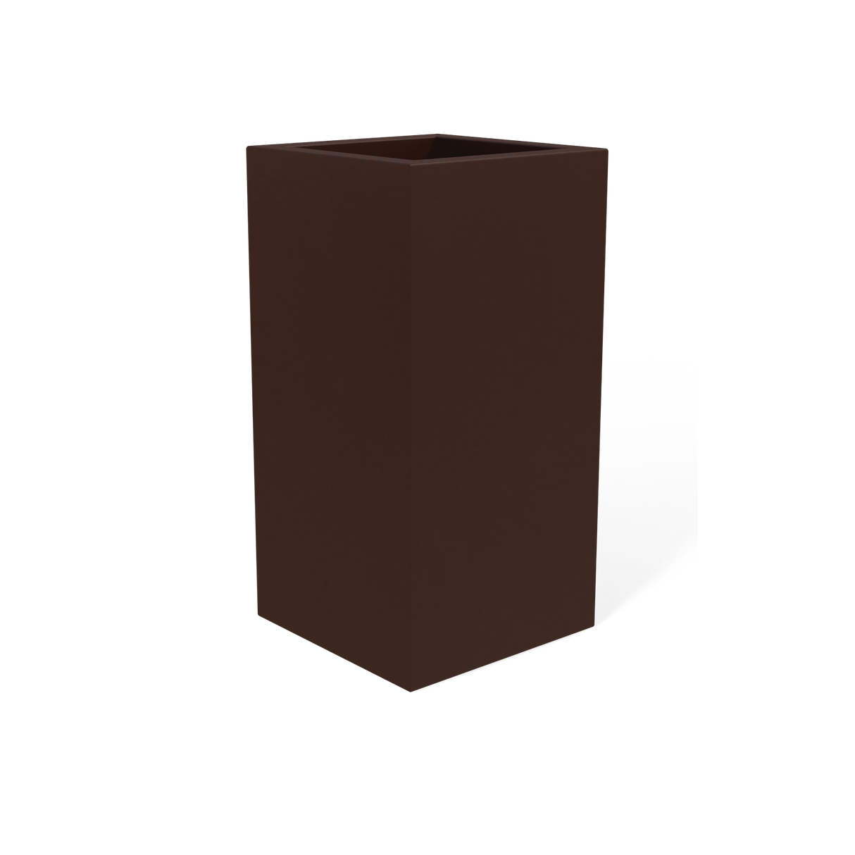 Hollywood Corner Planter, Matte Dark Brown finish