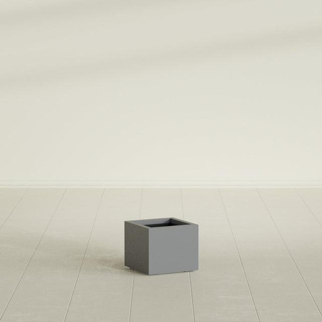 Cuba Corner Planter in Matte Gun Metal