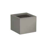 Antwerp corner fiberglass planter in Matte Gun Metal