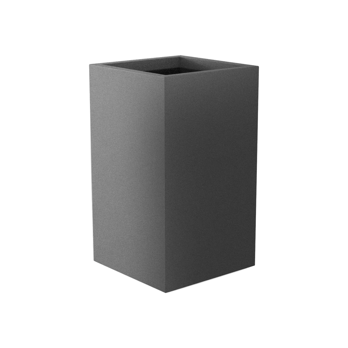 Darwin Corner Planter, Matte Gun Metal finish