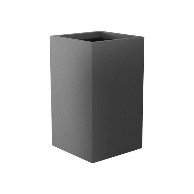 Darwin Corner Planter in Matte Gun Metal