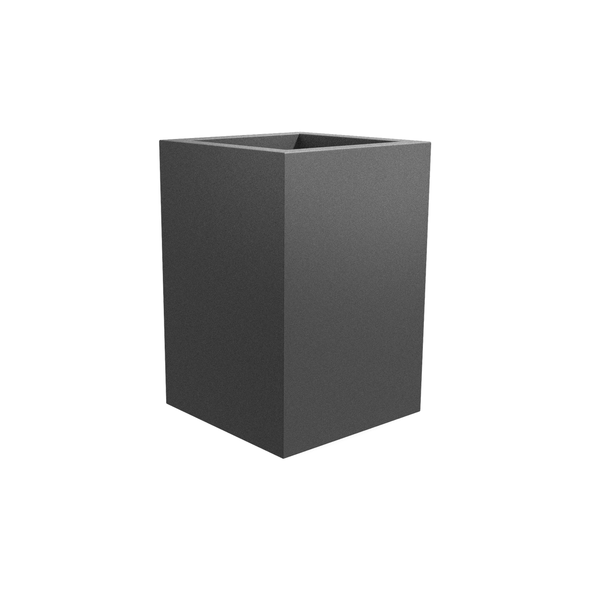 Miami Corner Planter, Matte Gun Metal finish