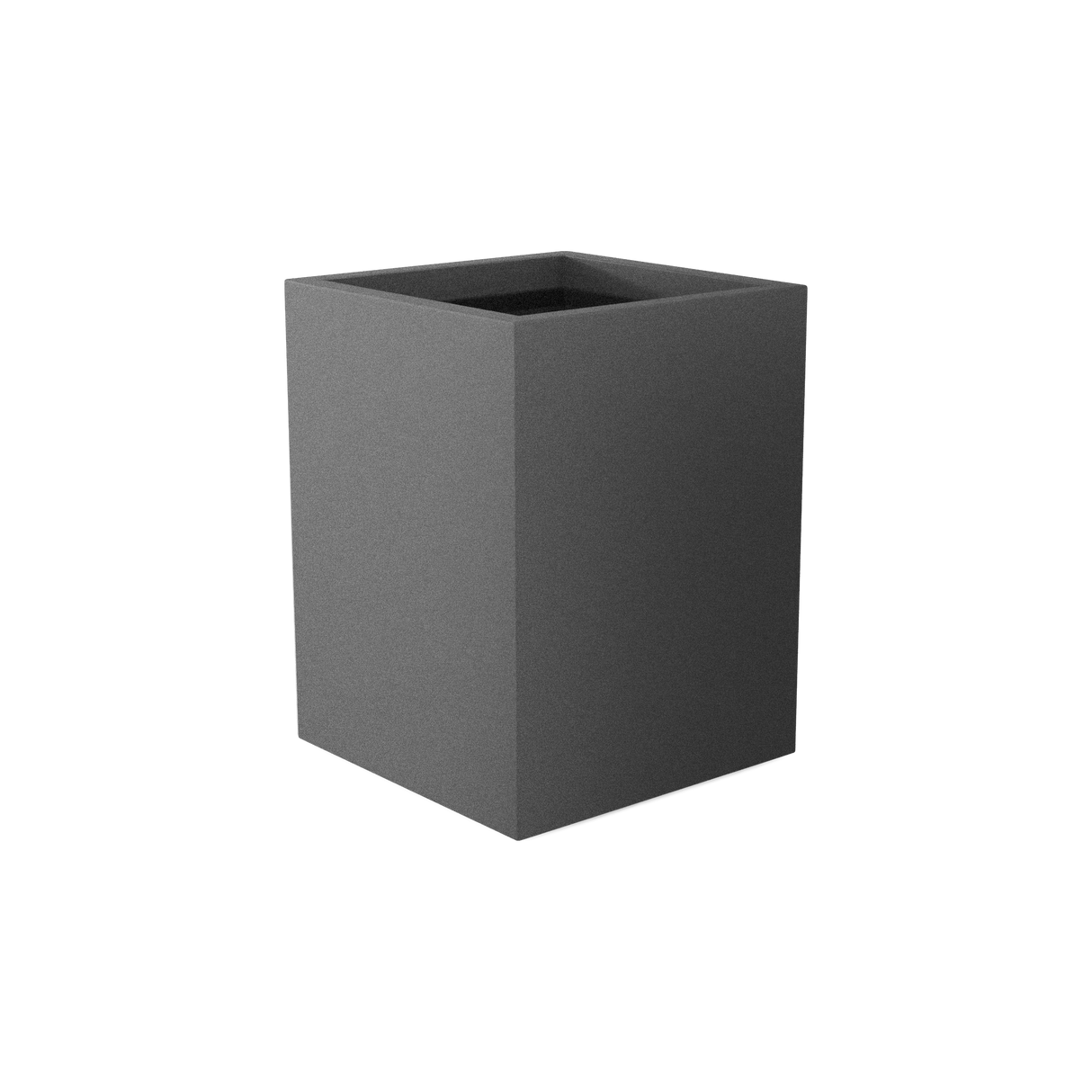 Brisbane Rectangular Planter, Matte Gun Metal finish