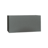 Camoux narrow rectangular fiberglass planter in Matte Gun Metal