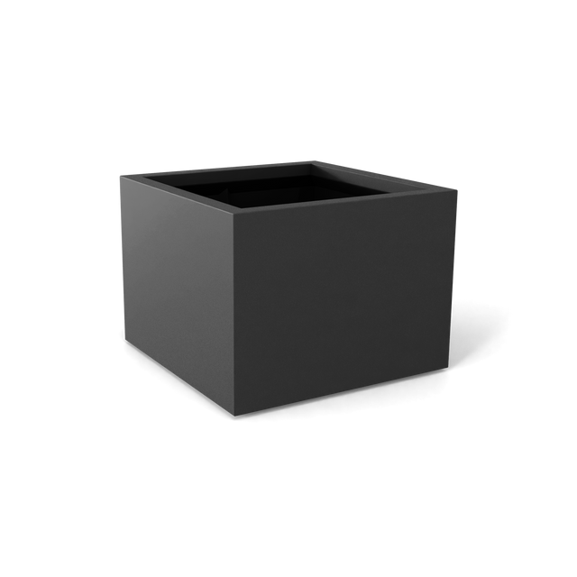 Torino Corner Planter in Matte Gun Metal