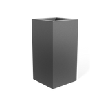 Hollywood Corner Planter, Matte Gun Metal finish