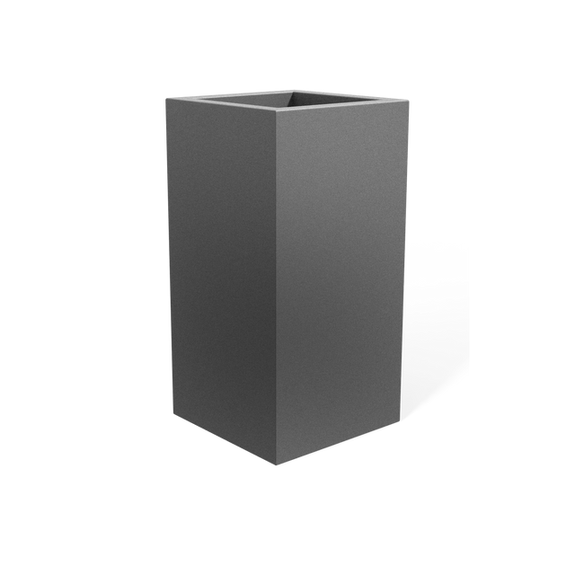 Hollywood Corner Planter in Matte Gun Metal