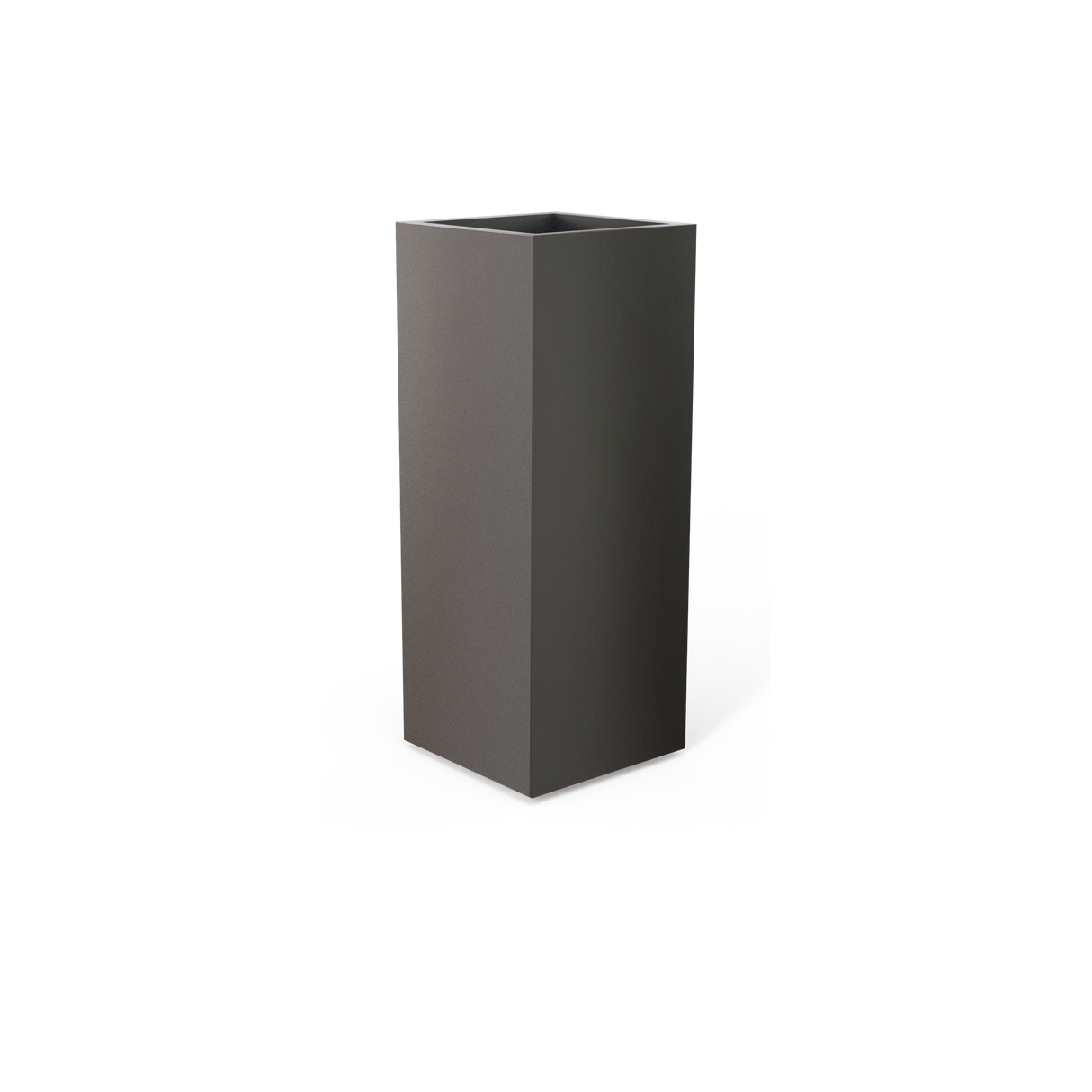 Perth Corner Planter, Matte Gun Metal finish