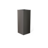 Perth Corner Planter, Matte Gun Metal finish