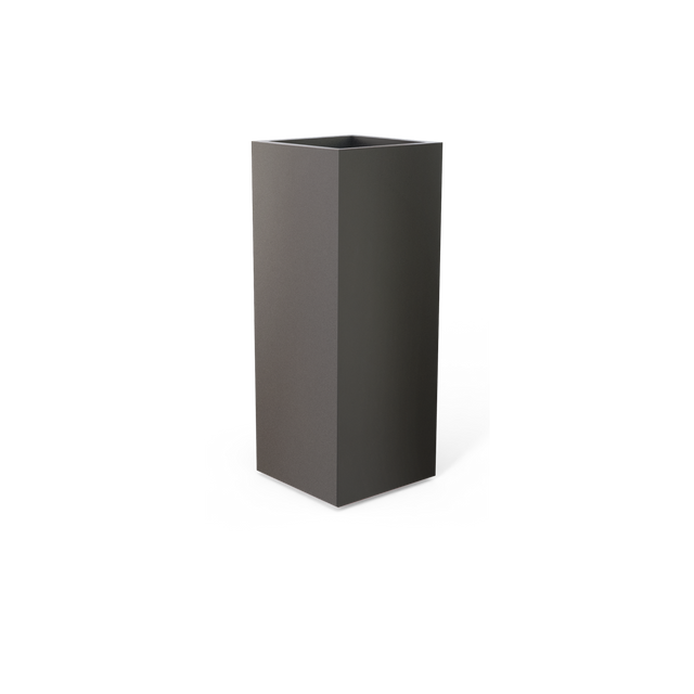 Perth Corner Planter in Matte Gun Metal