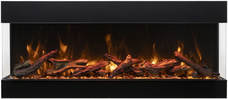 Amantii Tru View Bespoke - 55" Indoor / Outdoor 3 Sided Electric Fireplace TRV-55-BESPOKE - Serene Yards