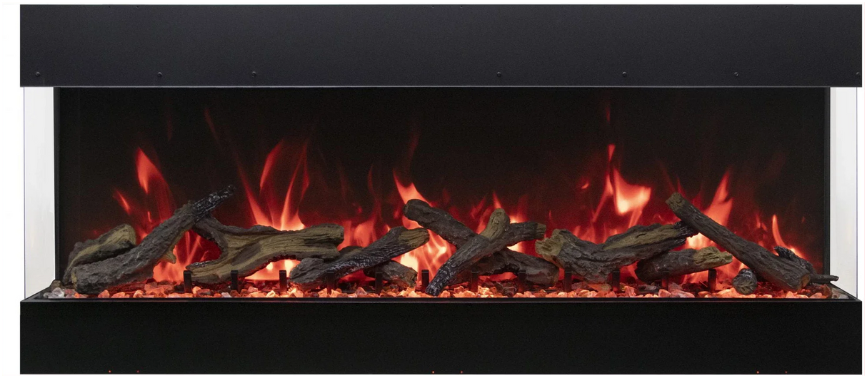 Amantii Tru View Bespoke - 55" Indoor / Outdoor 3 Sided Electric Fireplace TRV-55-BESPOKE - Serene Yards