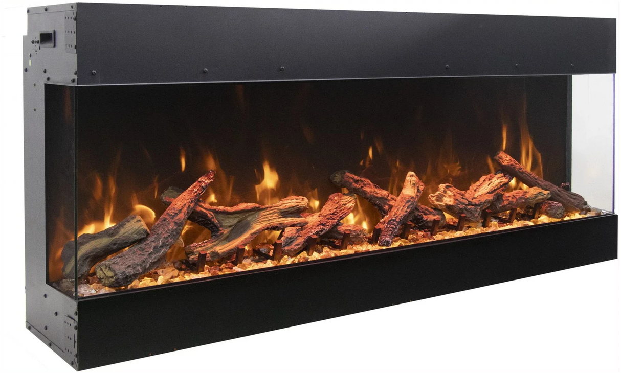 Amantii Tru View Bespoke - 55" Indoor / Outdoor 3 Sided Electric Fireplace TRV-55-BESPOKE - Serene Yards