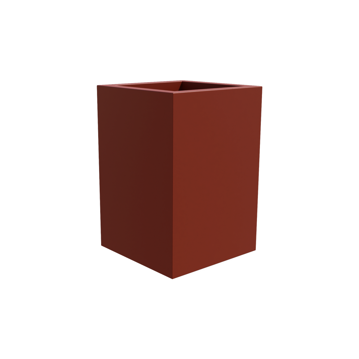 Miami Corner Planter, Matte Terracotta finish