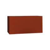 Camoux narrow rectangular fiberglass planter in Matte Terracotta