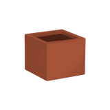 Antwerp corner fiberglass planter in Matte Terracotta