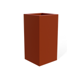 Hollywood Corner Planter, Matte Terracotta finish
