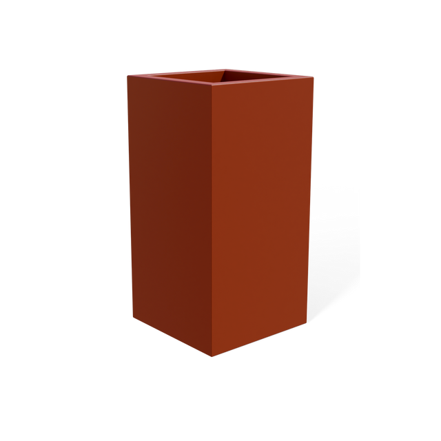 Hollywood Corner Planter in Matte Terracotta