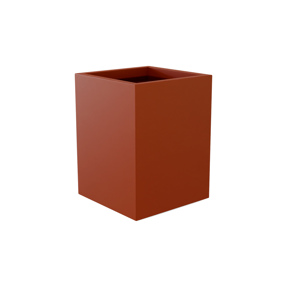 Brisbane Rectangular Planter, Matte Terracotta finish