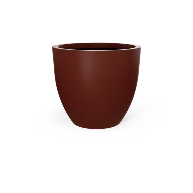 Wannsee Round Planter in Matte Terracotta