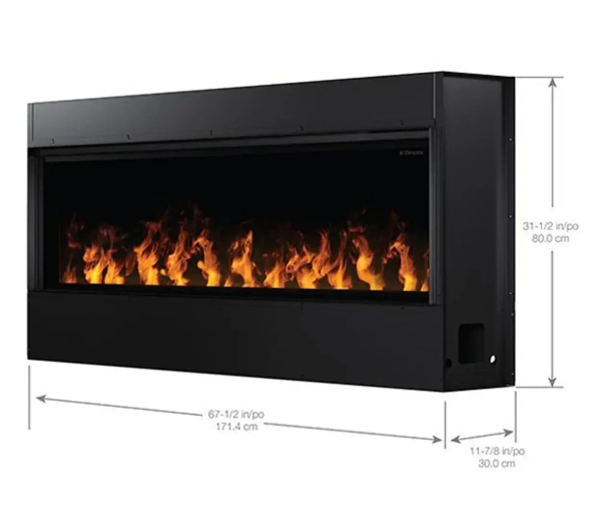 Dimplex Opti-Myst 66-inch Linear Built-In Electric Fireplace (OLF66-AM) - Serene Yards