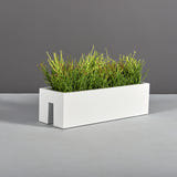 Tiergarden railing fiberglass planter